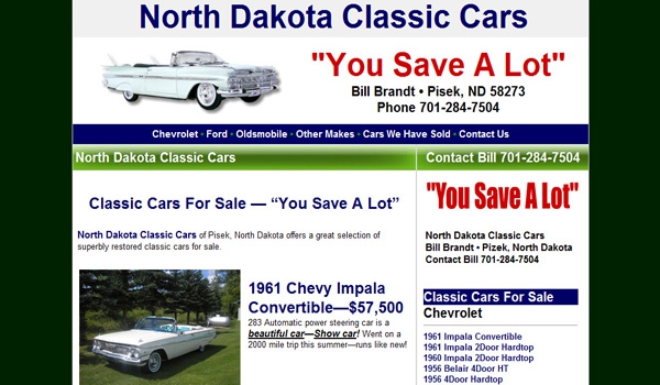 North Dakota Classic Cars — Pisek, North Dakota