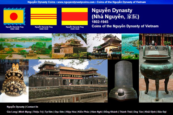 Custom Business Web Site - Coins of the Nguyen Dynasty of Vietnam