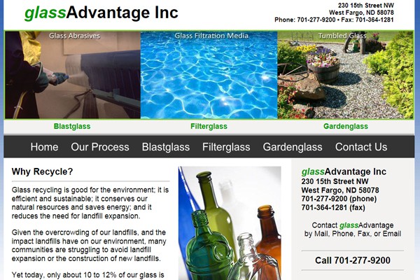 Some Web Sites We Have Designed - Glass Recycling Company