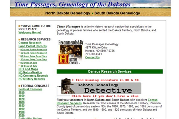 Genealogical Family History Research Company - Fargo, North Dakota