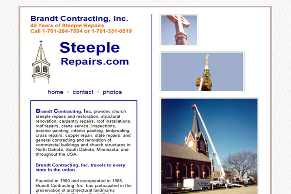 Church Steeple Repair and Roofing Contractor - Pisek, North Dakota
