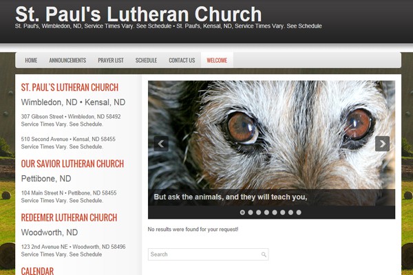 Lutheran Church - Wimbledon, Kensal, Pettibone, and Woodworth, North Dakota