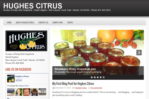 Grapefruit Farm and Citrus Orchard - Hemet, California